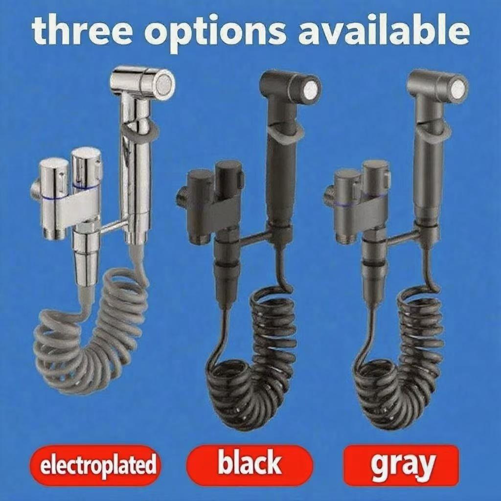 Dual-Function High-Pressure Bidet Toilet Spray Gun Set