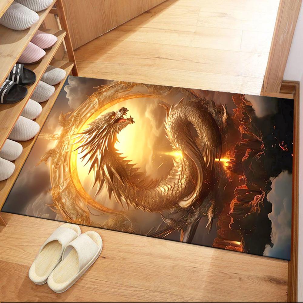 

Chinese Dragon Artwork Floor Mats for Living Room, Bedroom and Room Decoration Are Suitable for Gifts. 40cmx60cm