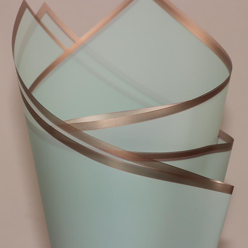 Bordo Dorato, Pellicola Gelatinosa, Carta da Regalo Floreale, Materiale, Impermeabile, Di Lusso, Carta da Regalo Floreale, Negozio di Fiori per Bouquet