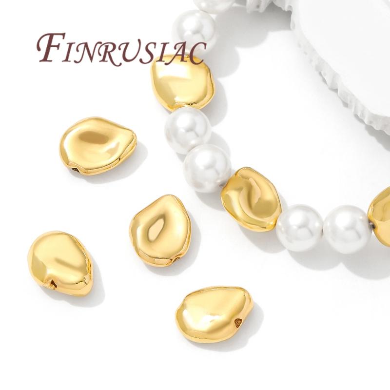 Separators For Beads 18K Gold Plated Brass Spacer Beads,Necklace Accessories,Bracelets Beads,DIY Jewelry Making Supplies