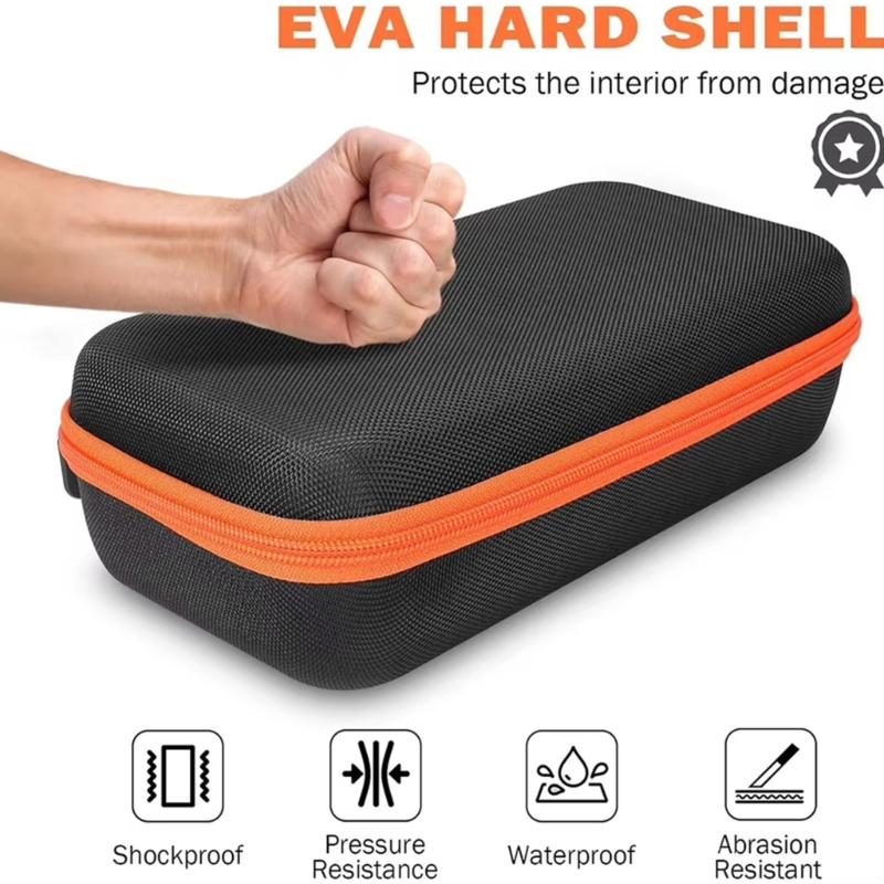 Wodoodporna Bezprzewodowa Torba do Przechowywania 2 Mikrofonów dla Podcasterów Podróżujących z 2 Mikrofonami, z Przenośnym Designem