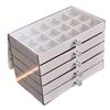3-Tier/5-Tier Large Capacity Flocking Jewelry Organizer Box