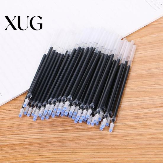 Blue Pen 20Pcs Gel Refills Wear-resistant Super-smooth Plastic Ink 0.5mm Needle Tubing Penpoint for Office Ballpoint