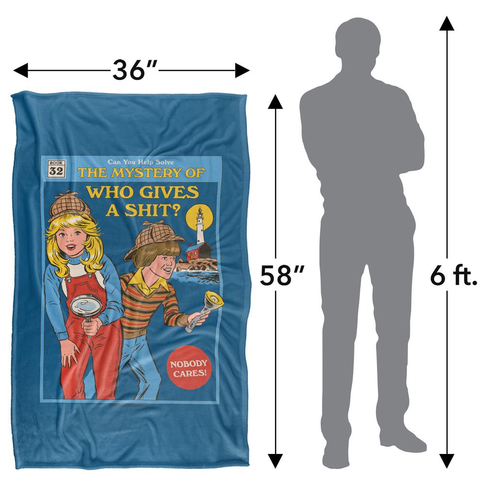 Steven Rhodes Who Gives A Shit Soft Touch Blanket