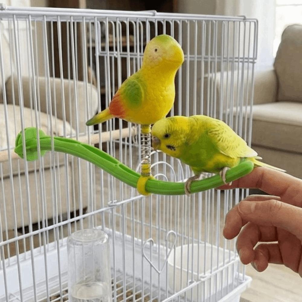 Plastic Bird Perch Stand Simulation Bird Bird Chewing Stand  For Small Medium Parrots