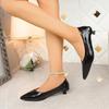 Fashion Autumn Single Shoes Fashion Pointed Toe Shallow Mouth Slip-on Soft Sole Non-slip Stiletto Shoes