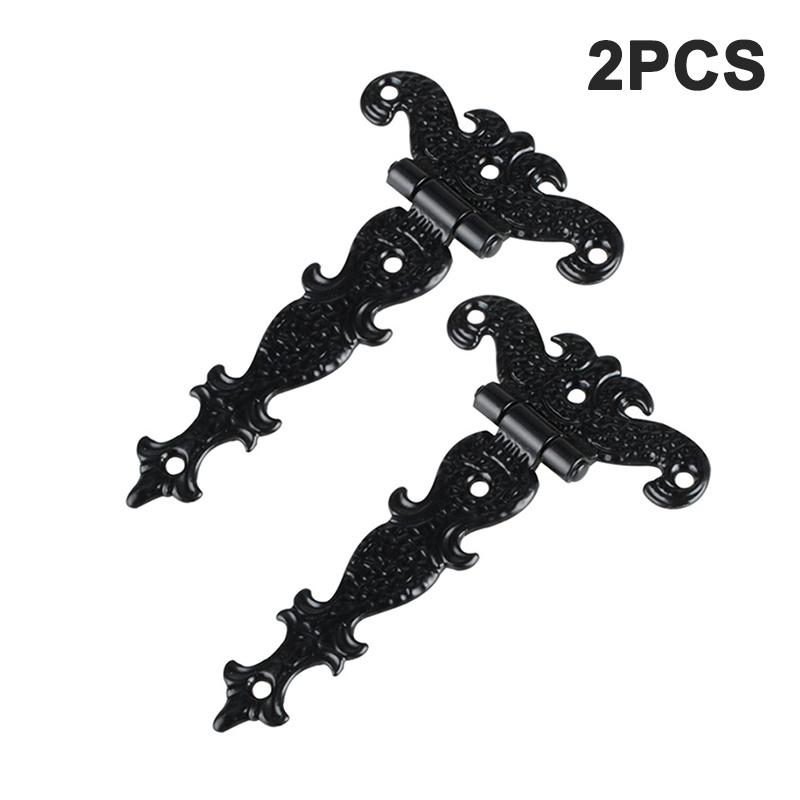 2ks 113*69mm starožitný bronz/černý pant pro skříňku s oknem, šatní skříň
