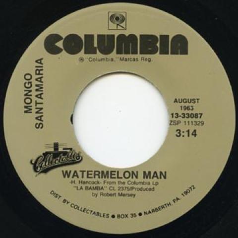 

7inch Record MONGO SANTAMARIA - Watermelon Man / Fat Back 1333087 Columbia 1965 US Latin Used