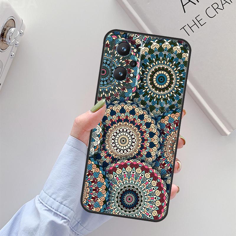 Flowers Mandala Floral For Realme GT 7 Pro GT 6T 6 5 C67 C61 C55 C53 C51 C21Y C25S C75 10 11 12 13 14 Pro Plus Case