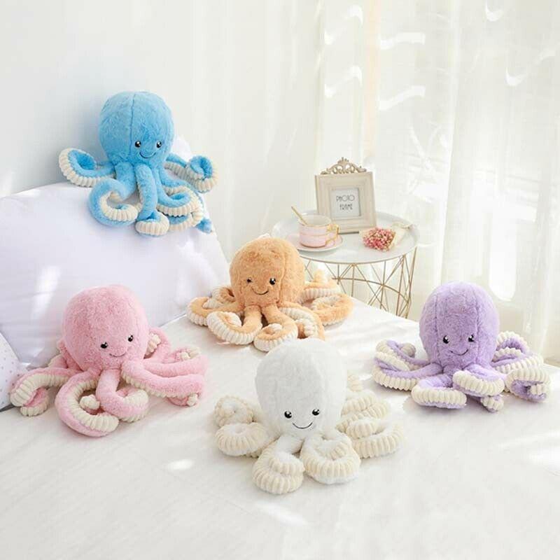 Adorable 15.7'' Octopus Plush Stuffed Toy Pillow For Kids And Home Decor