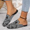 Women Flats Mules Shoes Spring Fad Slingback Slippers Designer New Flip Flops Ladies Casual Walking Flat Sandals