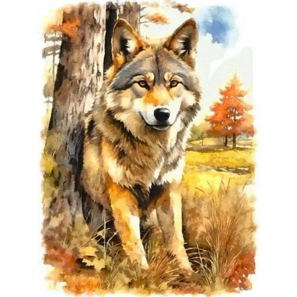 Round Diy Painting Diamond Full Cross Stitch 3d Animal Scene Home Decorative Art Painting Architectural Diamond Painting 5d Diamond Art Painting