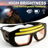 Powerful COB Headlamp Type-C Rechargeable Head Flashlight Built-in Battery Outdoor Fishing Camping Lantern Waterproof Torch