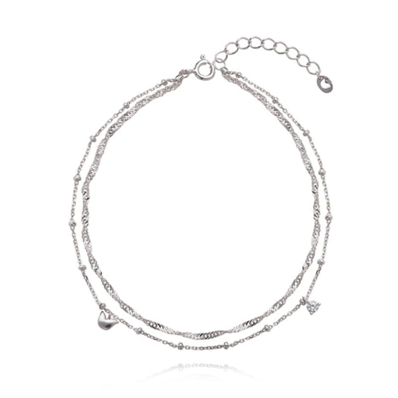 

Tirr Lirr Lucy Twist 2-Line Chain Anklet TASSVW00062M(LT) single type