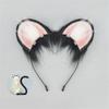 Mouse Costume Accessories Faux Furs Foxes Tail and Ears Headband Set Animal Halloween Cosplay Costume for Women Men