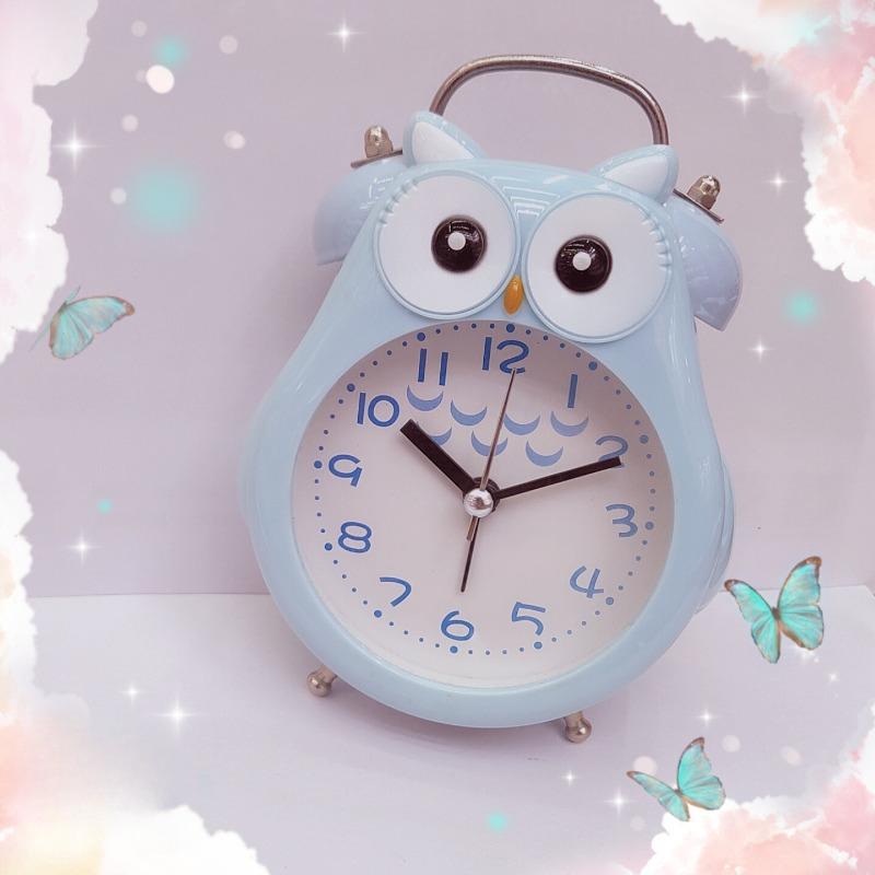 Cartoon cute metal ringing alarm clock Internet celebrity bedroom living room student wake up alarm clock