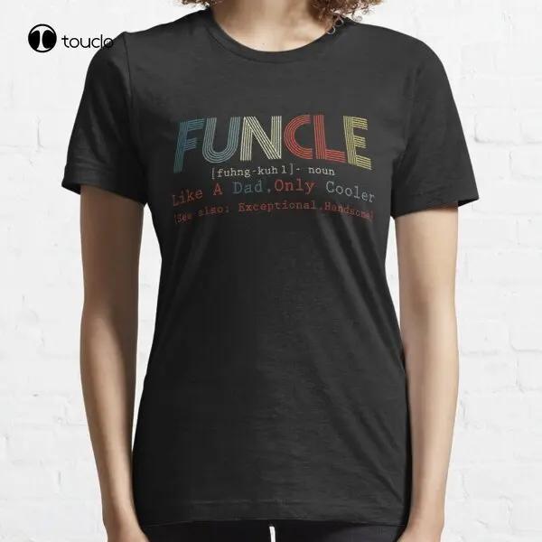 Funcle Definition Funny Gift For Uncle Present Vintage TShirt Tee Shirt CatShirtsFashion Tshirt Summer New Popular Tshirt