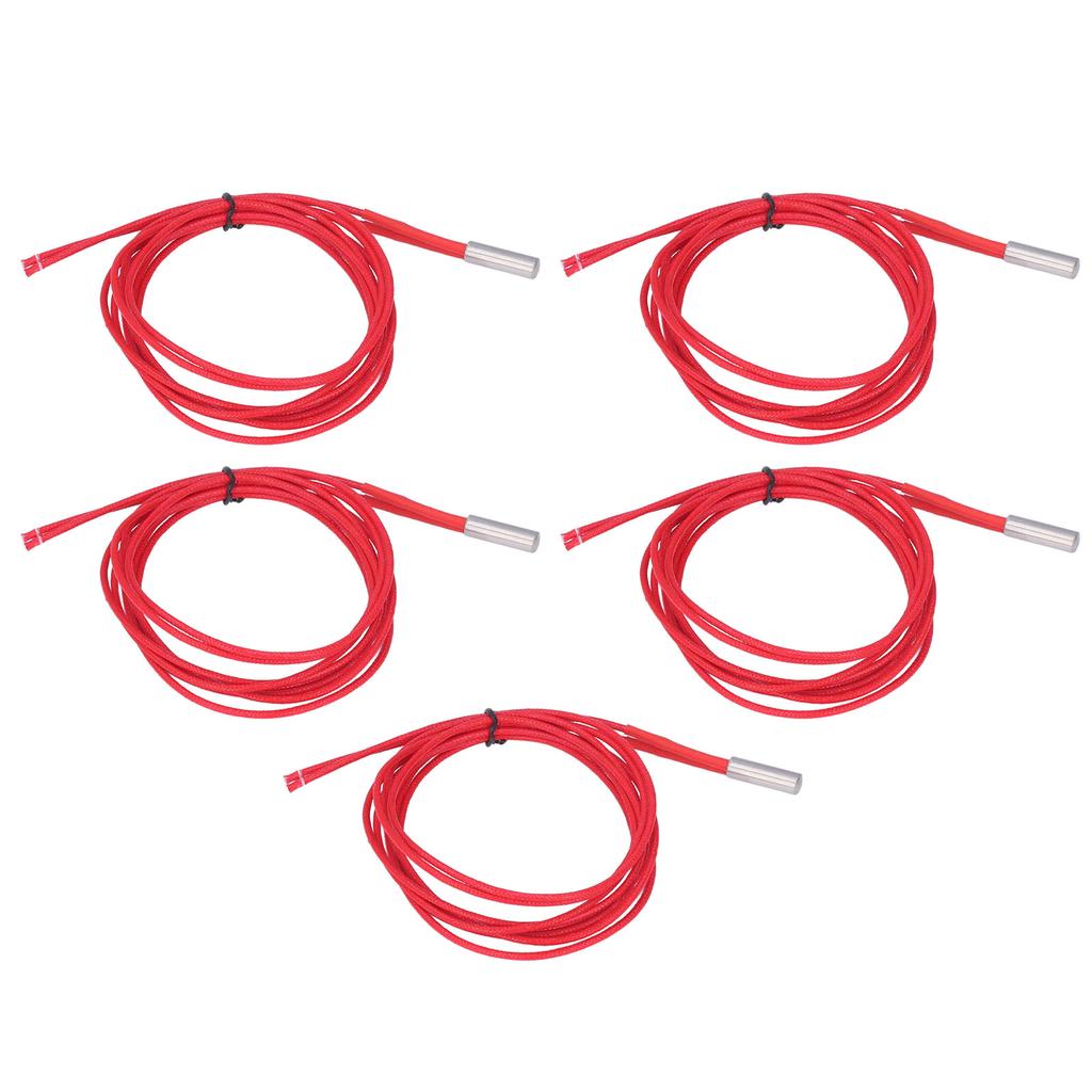 5 st 12V 40W Patronvärmare Rostfritt Stål Koppar Värmerör för 3D-skrivare 6x20mm