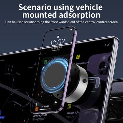 Auto-Handyhalterung Magnetisch Schwarze Technologie Universelle Saug-Halterung für iPhone Samsung Vakuum-Saugung Stabil