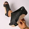Mode Damen Sandalen Leichte Plateau Schuhe Frau 2025 Neue Keilabsatz High Heels Sandalen Sommer Peeptoe Pantoletten Sandalias De Mujer