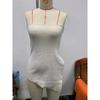 European and American New Sexy Strapless Solid Split Tube Top Top Sexy Knitted Chest Wrap Top