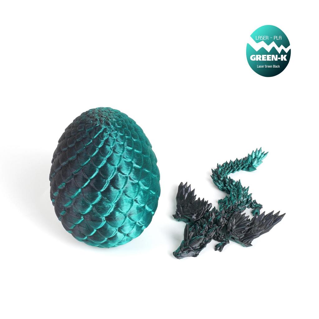 3D Printed Chinese Dragon Egg and Wings Set - Creative Ornament Figurine Gift
