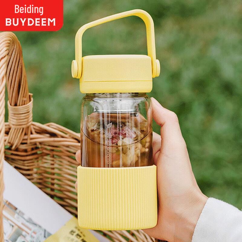 BeiDing Tea Infuser Portable Glass Water Bottle