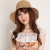 8Cm Japanese handmade crochet pull-up straw hat foldable sun hat children summer sun protection bucket hat sun hat