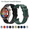 Rem för Huami Amazfit Balance Högkvalitativ Silikonklockarmband Ersättning Justerbart Armband Sport Silikonband Correa