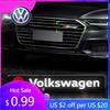 Pour VW Volkswagen Jetta MK5 Golf Voiture Calandre Centrale Badge Lampe Emblème Décoration Style Accessoires Auto Pour Volkswagen VW Scirocco Je