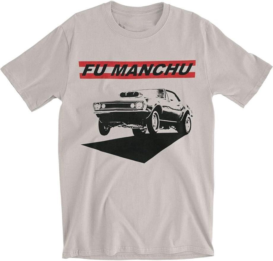Fu Manchu Band Shirt White 100% Cotton Gift For Fan Unisex T-Shirt M