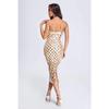 Europe America Fashion Women's Sexy Strapless Sequin Feather Bandage Dress