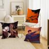 Capa de Almofada Anime C-Cowboy B-Bebop Polegadas Decoração Rústica Capas de Almofada de Lançamento para Decoração de Sofá