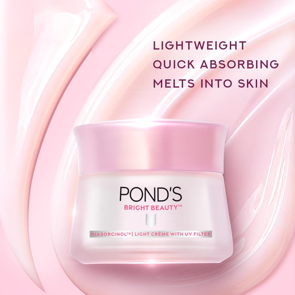 Pond's Bright Beauty Light Cream with UV Filter | Niasorcinol | 50g