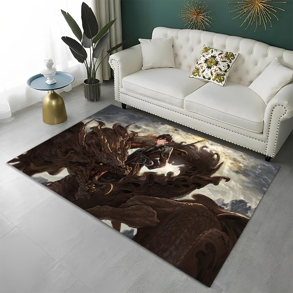 

Game Genshin Impact Gamer Cartoon Carpet Rug for Home Living Room Bedroom Sofa Doormat Decor,Child Area Rug Non-slip Floor Mat 40x60cm