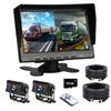 Backup Camera Monitor Set LCD Front and Rear 32GB Memory Compatible Dash Cam - 7-inch Monitor, Cameras, Card, Multi-Vehicle (J3)