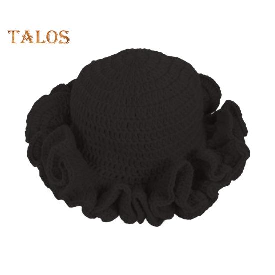 

Шапка с оборками, вязаная, преувеличенная, индивидуальный стиль, купол, яркие цвета, эластичная, нескользящая, сохраняющая тепло, шапка для вечеринок, фотореквизит, регулируемый головной убор F