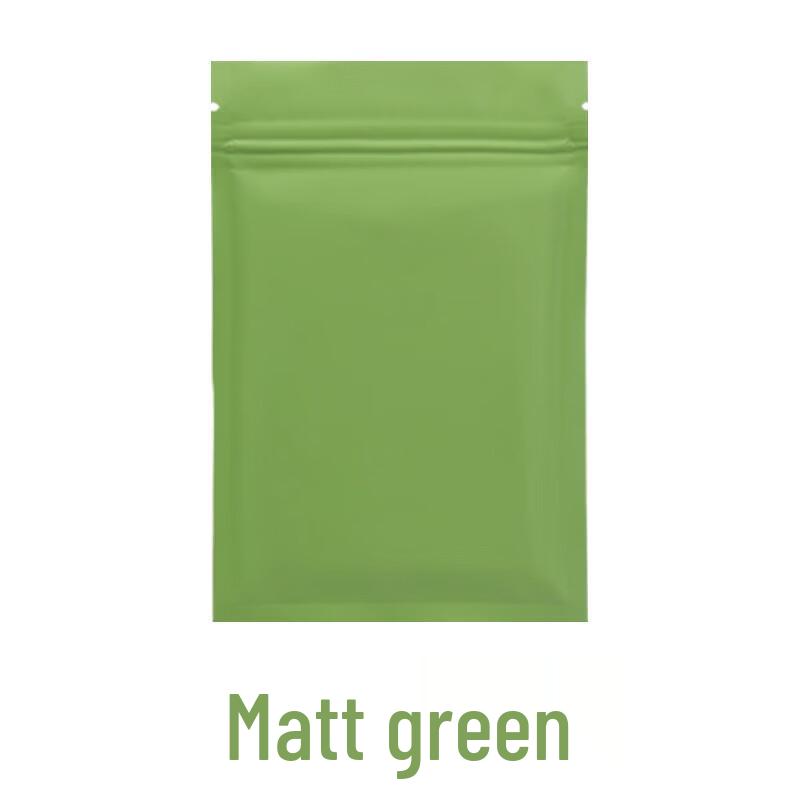 Handon Moisture-proof Matte Green Aluminum Foil Self-Sealing Bags