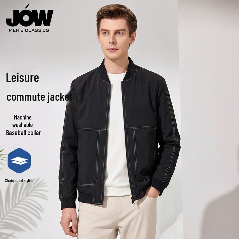 

JOW Men s Casual Baseball Collar Jacket L