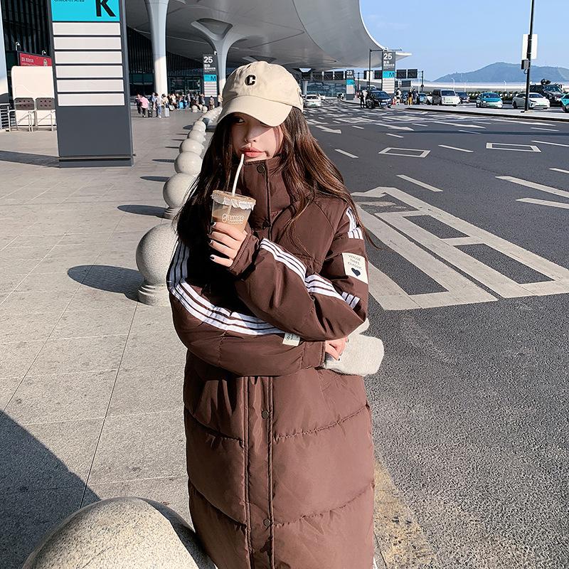 Long Winter New Korean Version Coat Loose Fashion Versatile Cotton-padded Jacket Thickened Cotton-padded Jacket Hooded