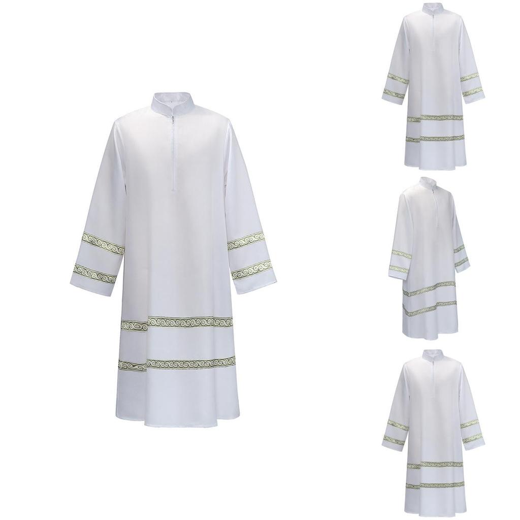 Halloweenmiddle Eastern Male Costume Long Sleeve Jumpsuit Polyester Fabric For Stage Performance