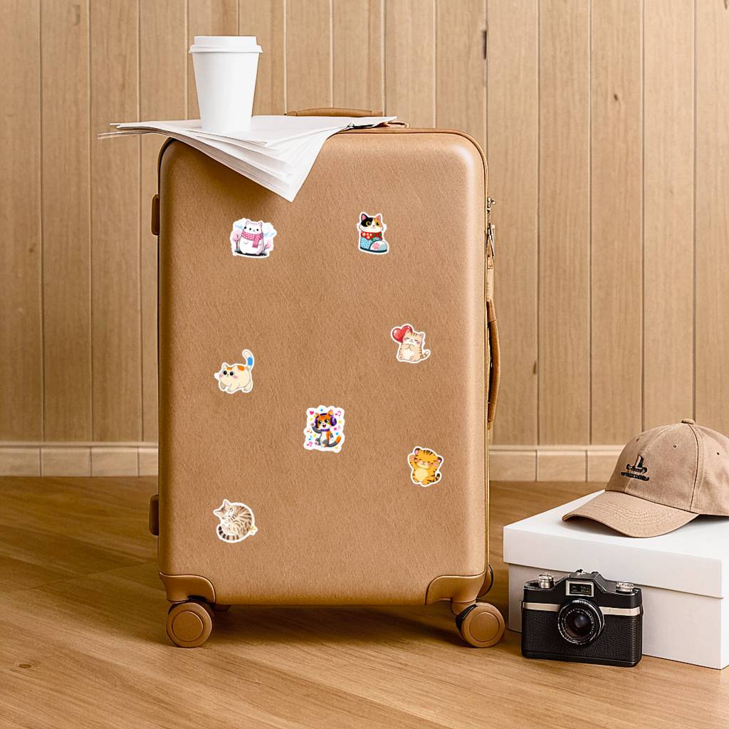 35pcs Playful Stickers Cartoon Cute Stickers Stationery Stickers For DIY Phone Laptop Scrapbook Bike Guitar Laptop