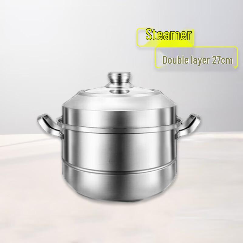 FATTBAO 201 Нержавеющая сталь 27 см Многоярусная пароварка