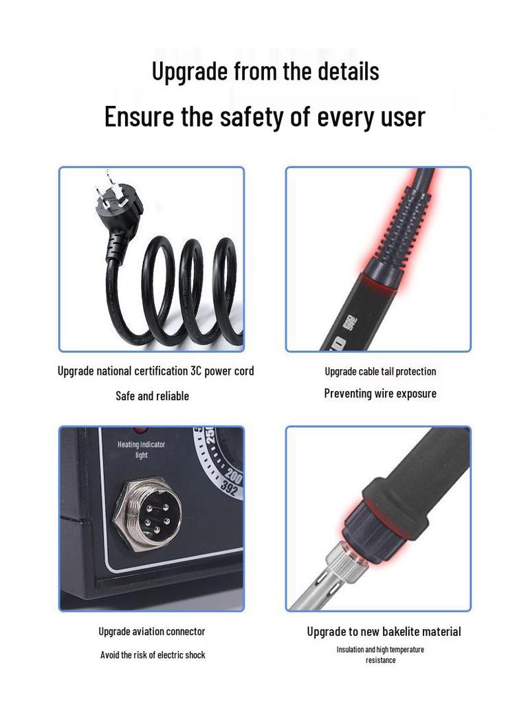 936 High-Power 60W Adjustable Temperature Soldering Station for Mobile & Computer Repair