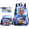 Dragon Ball Super Z Printed Backpack 3-Piece Set Casual Outdoor School Bag 3-Piece Set