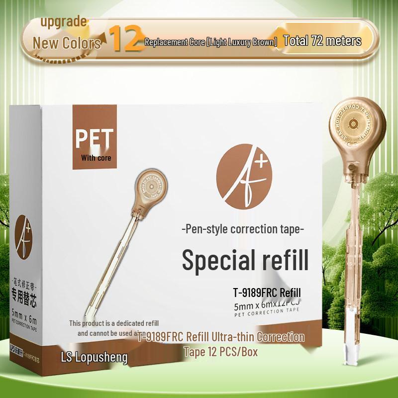 Portable Refillable Correction Tape Pen – Pen-Style, Large Capacity, Ideal for Students