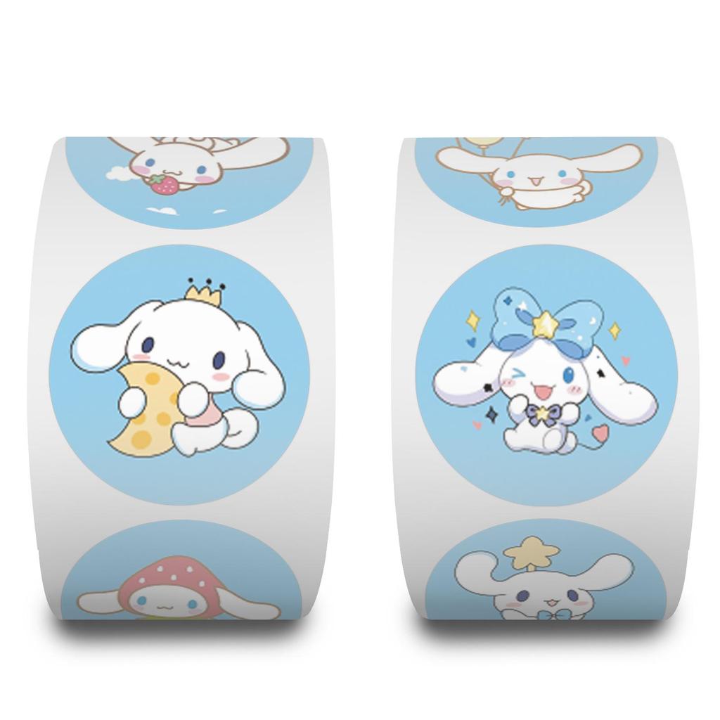 Cartoon Cinnamoroll Washi Tape: 500 Decorative Stickers/Roll for Notebooks