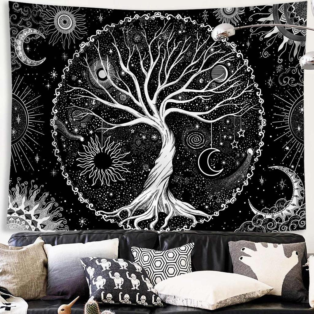 Nature Tree Tapestry Mystical Forest Tapestry for Bedroom Aesthetic Tapastry's Wall Hanging Tapestries for Living Room Dorm Tree
