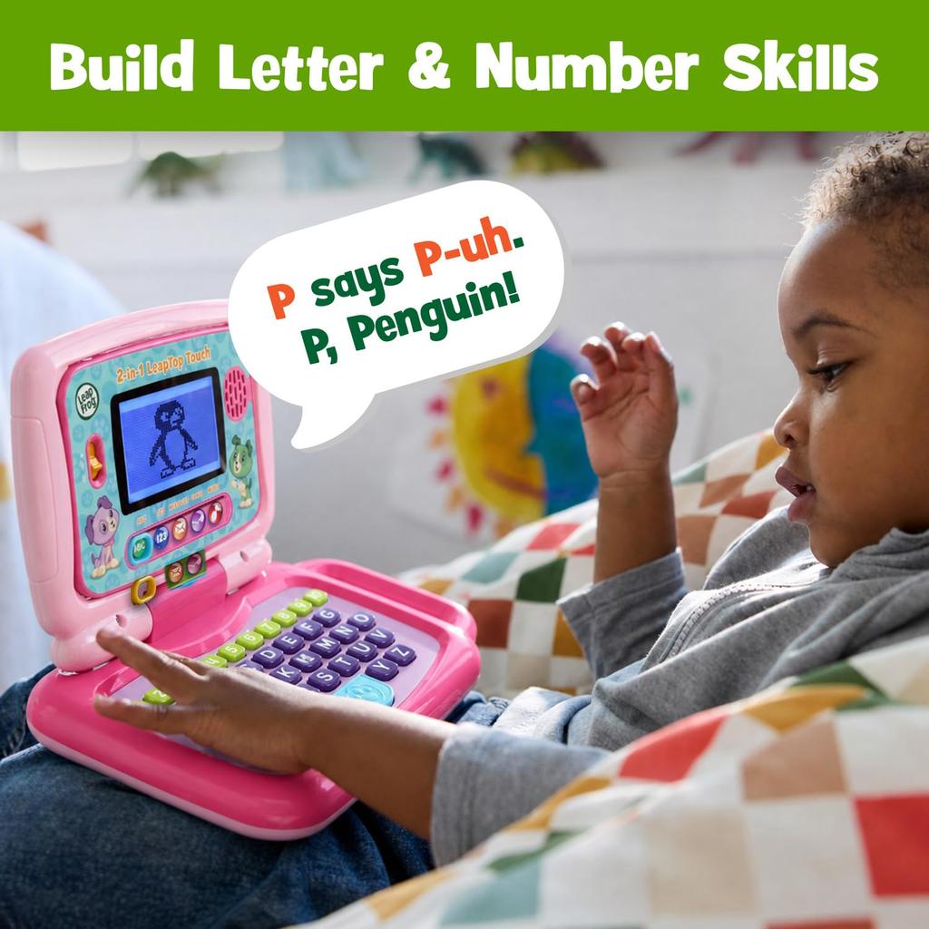 LeapFrog 2-in-1 LeapTop Touch, Pink