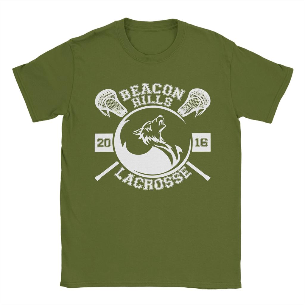 Beacon Hills lacrosse Teen Wolf  T-Shirt Men Women  Vintage Cotton Tees Crewneck Short Sleeve T Shirt Plus Size Clothes